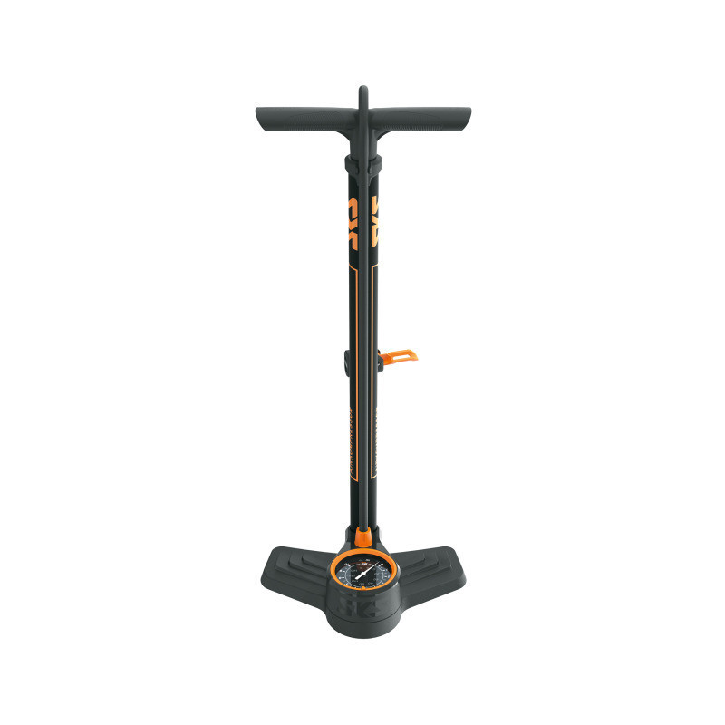 SKS Standpumpe Airkompressor 10.0 Stahl Multi Valve schwarz/orange