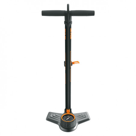 SKS Standpumpe Air-X-Plorer 10.0 Stahl Multi Valve schwarz/orange