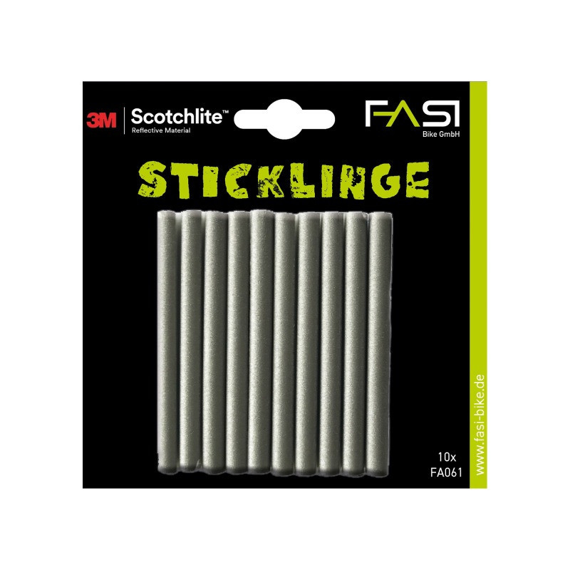 FASI Speichenreflektor Sticklinge Set à 10 Stk. silber