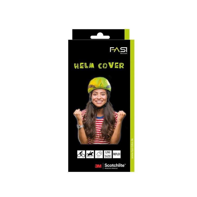 FASI Helm Cover unisex neongelb