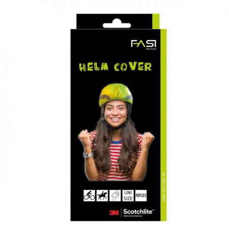 FASI Helm Cover unisex neongelb