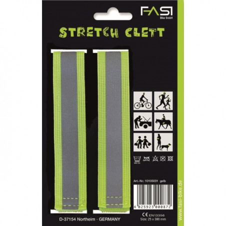 FASI Strech Clett Reflexband gelb