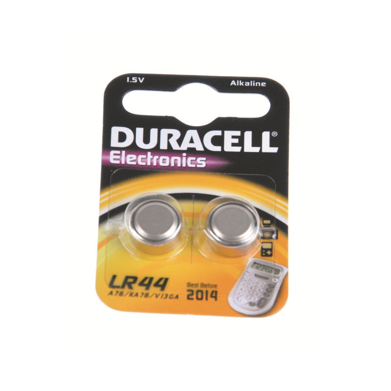 Duracell Batterie LR44 1.5V Lithium Knopfzelle 2er-Blister