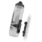 Fidlock Twist Trinkflasche 800 ml mit Magnet-Befestigung, inkl. Twist Bike Base. Transparent Clear.