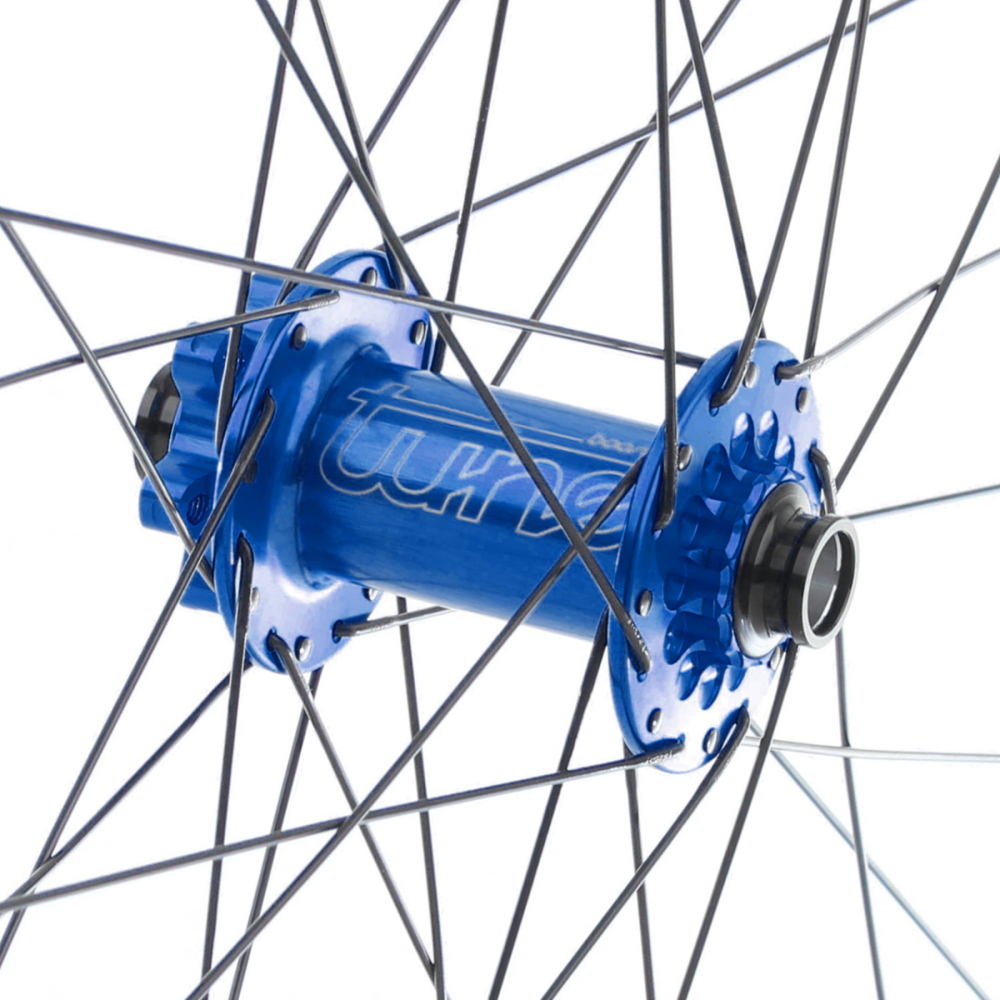 Tune Front Wheel Disc, MTB Alu, R25, KillHill Boost 6B 28h, 15mm, Standard Bearings, DL, Nip, blue