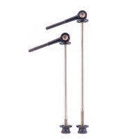 Tune DC130, Rennradschnellspanner SET, QR5 x 100/130, Titanachse, Schwarz - black - noir