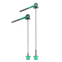 Tune DC130, Rennradschnellspanner SET, QR5 x 100/130, Titanachse, Giftgrün - froggy green - vert