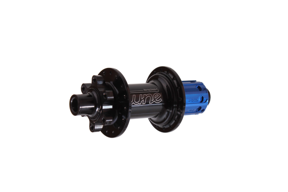 Tune TUNE, Rear-Nabe, 6 Loch Bremsaufnahme, 12x142mm, 24 Speichenlöcher, Sram XD, schwarz, mit Retro Logo