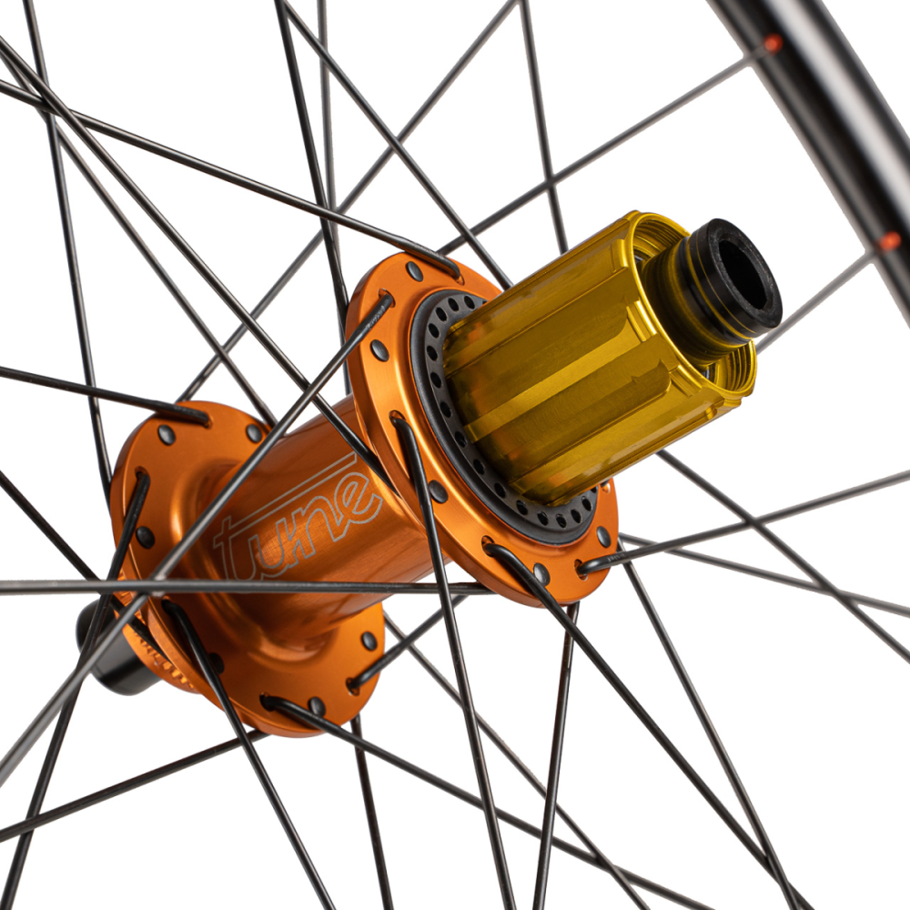 Tune Rear Wheel Disc, Gravel Carbon, Crosser Carbon Disc, ClimbHill CL 28h, 12mm, Standard Bearings, XDR