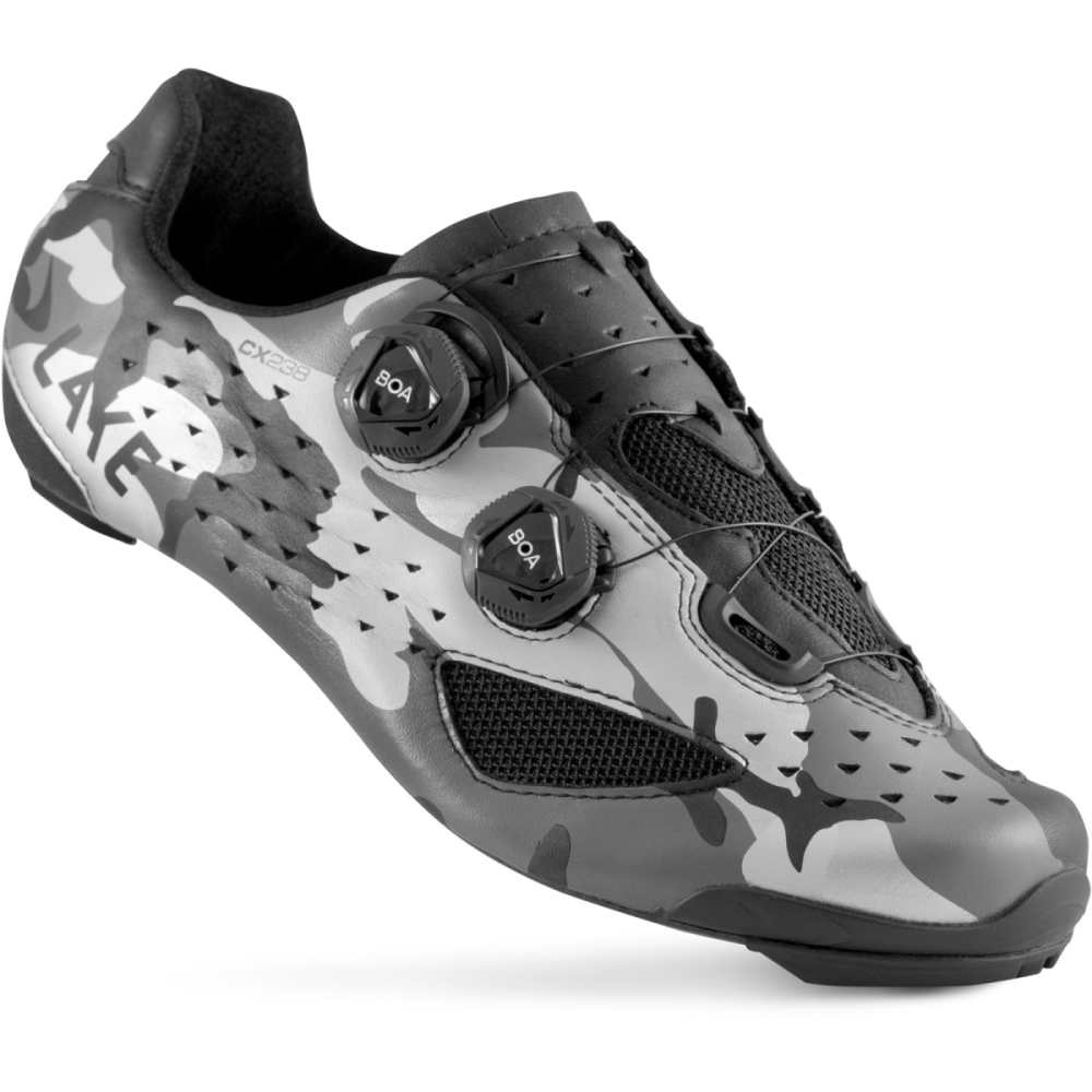 Lake Cycling CX238 Silver/Camo, 39