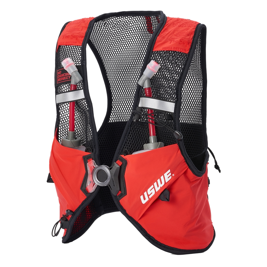 USWE PACE, 2LT, RAILRunVESTS, S 2x500ml Ultraflask incl., rot