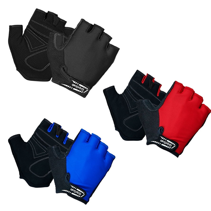 GripGrab Kids' X-Trainer Short Finger Summer Gloves, blau, M