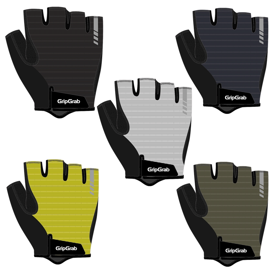 GripGrab RIDE Padded Short Finger Summer Gloves, weiss, XL