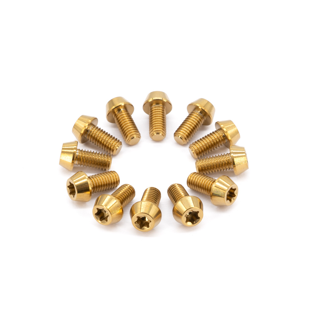77designz Schrauben & Bolts, Brake Disc Tuning, Set à , Ti Bolt M5x10 T25 – Gold