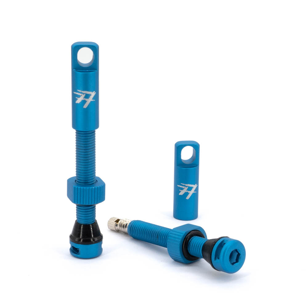 77designz Zubehör & Accessories, Tubeless Valves (Set), SV 44mm, Türkis