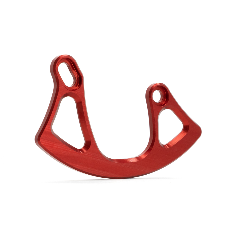 77designz Kettenblatt Schutz, CRASH PLATE™, ISCG05-V2 Aufnahme, Color - Red, Chainring size - 34 Z