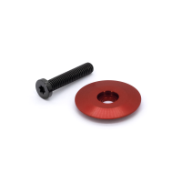 77designz Zubehör & Accessories, Top Cap, Ahead Cap mit T25 Ti Bolt, Red