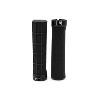 77designz MTB-Griffe, Grips, Grip 135x22 Black, Konisch mit Logo, Tapered with Logo