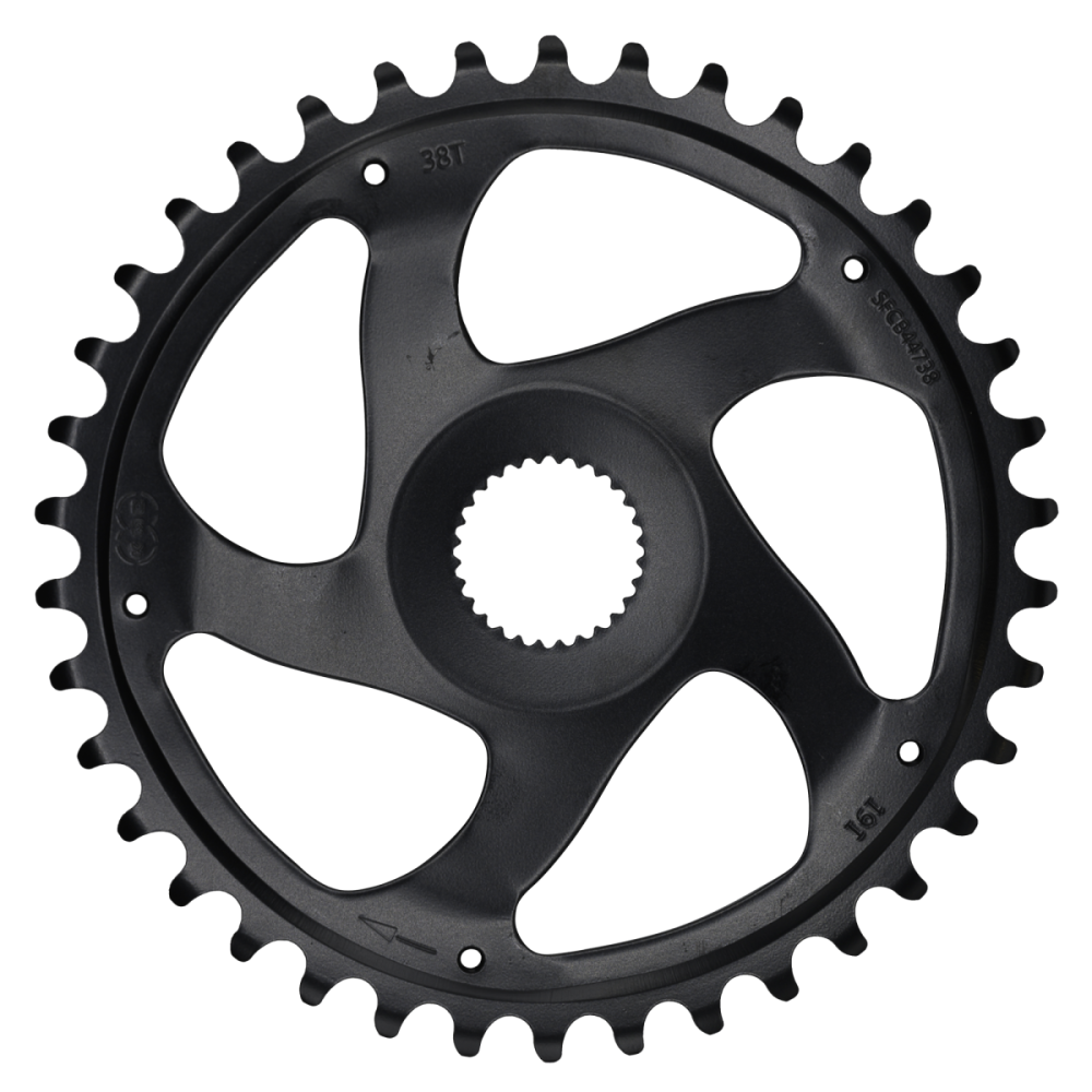 KMC Kettenblatt Front, Gen4, 38T, 11/128", direct mount, Kettenlinie 47.5mm, black