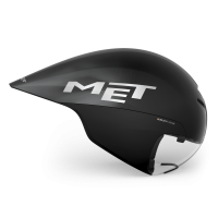 MET Zeitfahr Helm, DRONE WIDE BODY II, BLACK METALLIC, M