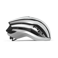 MET Rennrad Helm, TRENTA 3K CARBON MIPS, WHITE SILVER, M