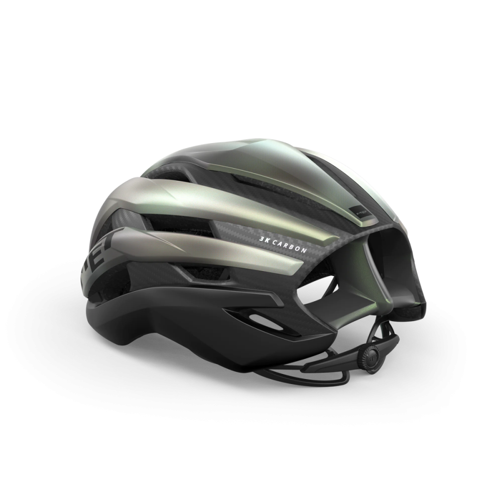 MET Rennrad Helm, TRENTA 3K CARBON MIPS, MOTION BLUR, L