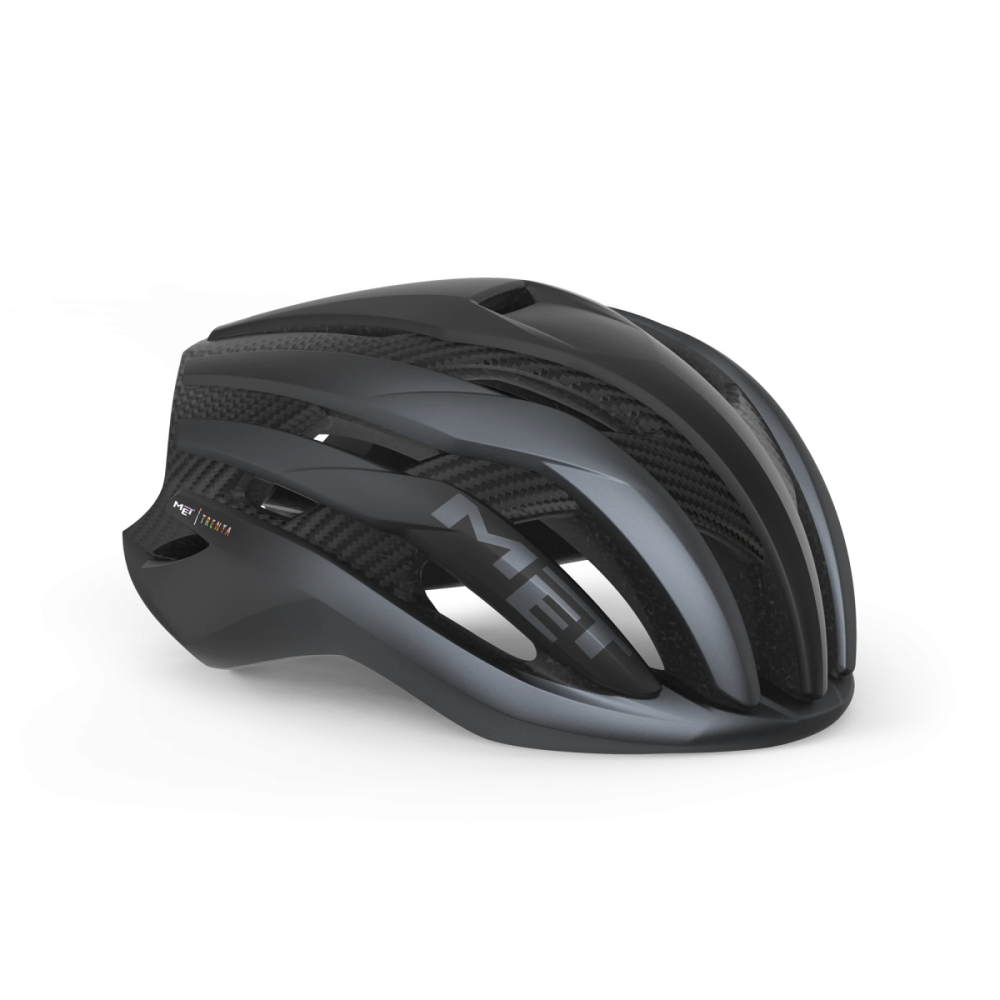 MET Rennrad Helm, TRENTA 3K CARBON MIPS, BLACK MATT, L