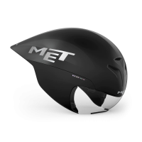 MET Zeitfahr Helm, DRONE WIDE BODY II, BLACK METALLIC, M