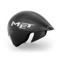 MET Zeitfahr Helm, DRONE WIDE BODY II, BLACK METALLIC, M