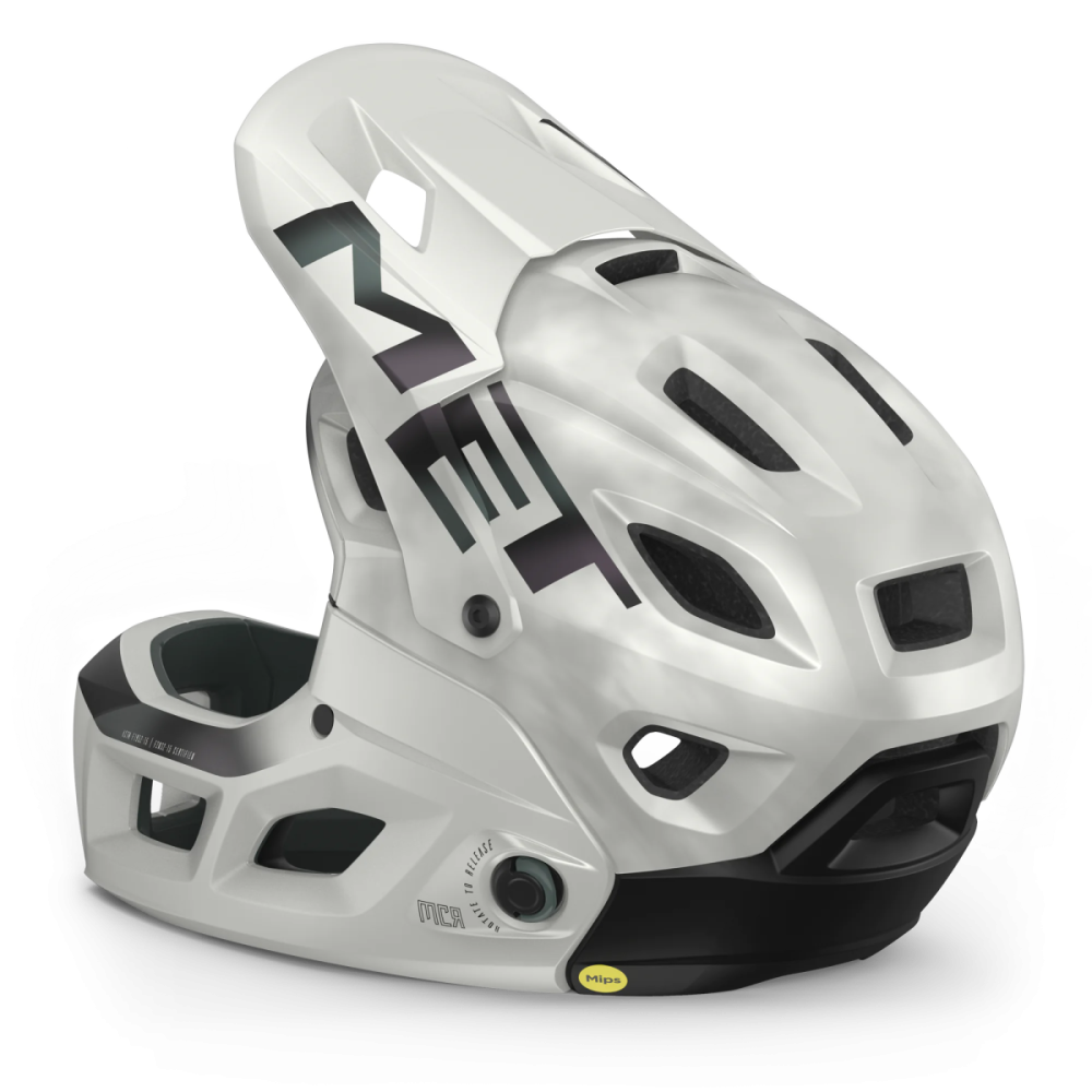 MET MTB Helm, PARACHUTE MCR MIPS, WHITE IRIDESCENT, L