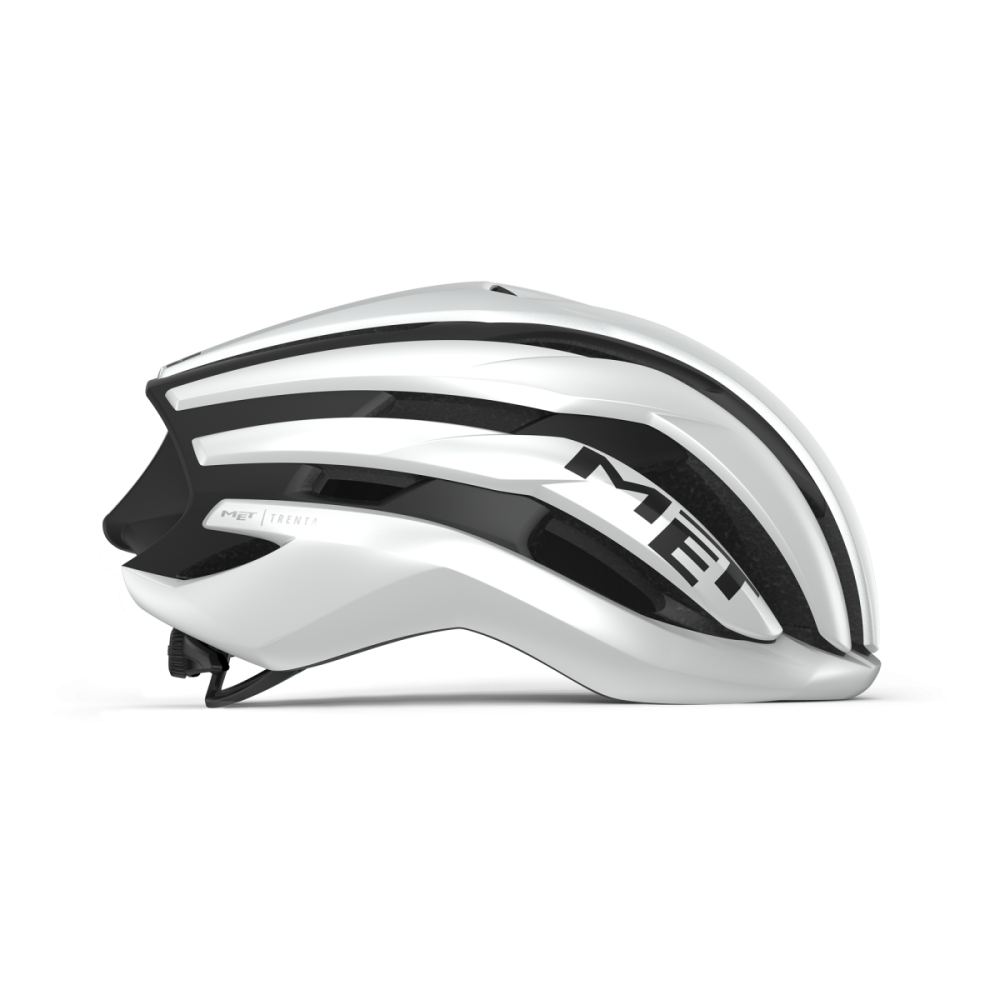 MET Rennrad Helm, TRENTA MIPS, WHITE BLACK, M