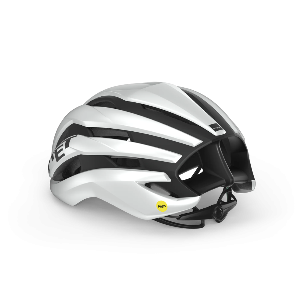 MET Rennrad Helm, TRENTA MIPS, WHITE BLACK, M