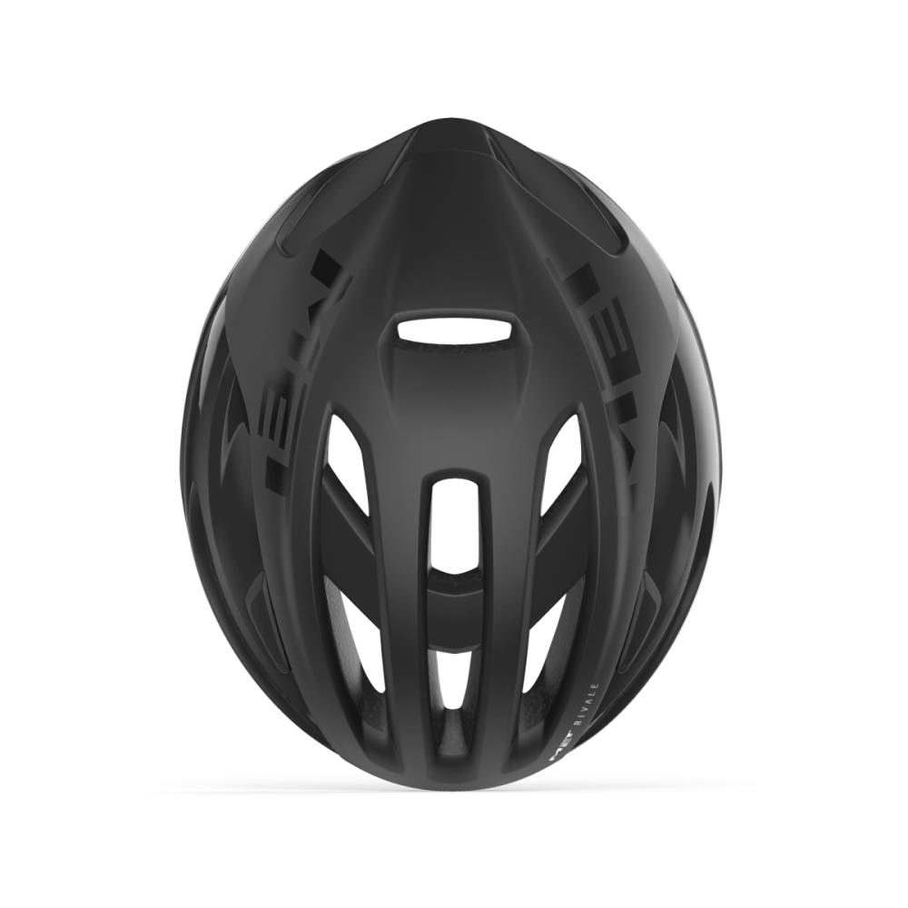 MET Rennrad Helm, RIVALE MIPS, BLACK MATT GLOSSY, S