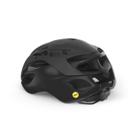 MET Rennrad Helm, RIVALE MIPS, BLACK MATT GLOSSY, S
