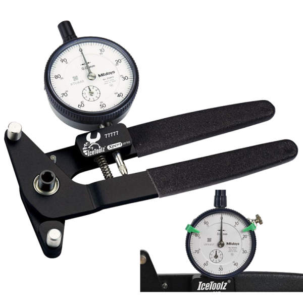 IceToolz Werkzeug, Speichenspannungsmesser, Spoke Tension Meter Mitutoyo® Analog, E381