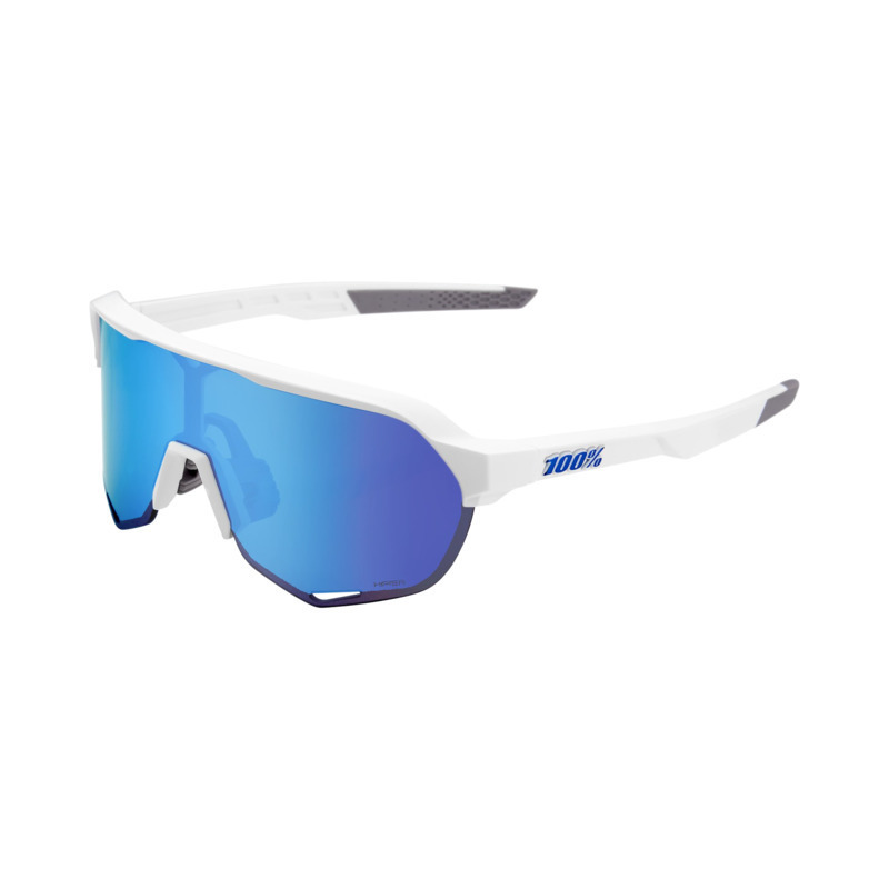 100percent 100% S2 Glases Matte white-HiPER blue ML