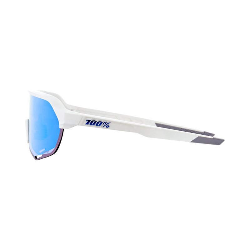 100percent 100% S2 Glases Matte white-HiPER blue ML