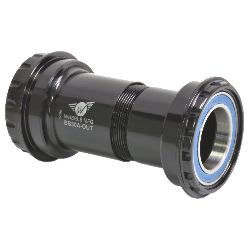 Wheels Manufacturing Tretlager, BB30A,24 mm, Asymetrisch, AC, schwarz