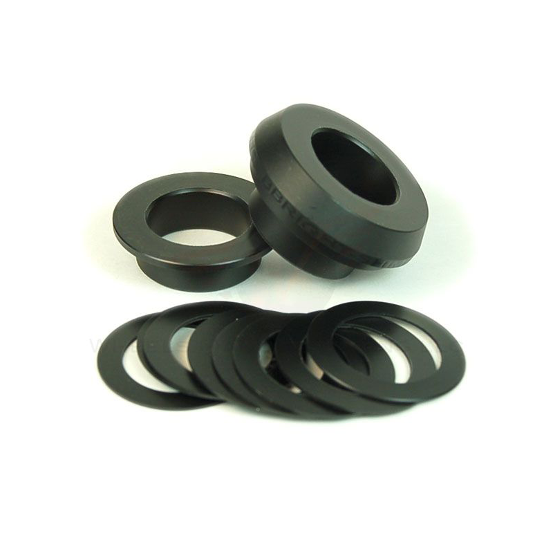 Wheels Manufacturing Tretlageradapter, BBRIGHT-SRAM inkl. 1x 24mm, 1x 22mm ID Unterlegscheiben 8x 0.7mm Spacers