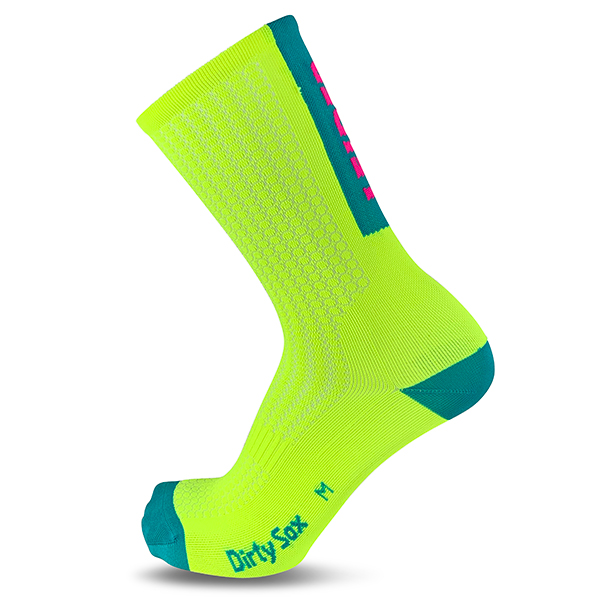 DirtySox Leider Geil - Compress - Velosocken - 20 cm - M (40-43)