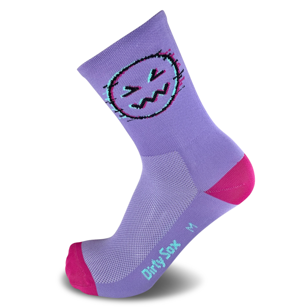 DirtySox Hammer Time - Velosocken - Sumire Violet - 20cm - S (35-39)