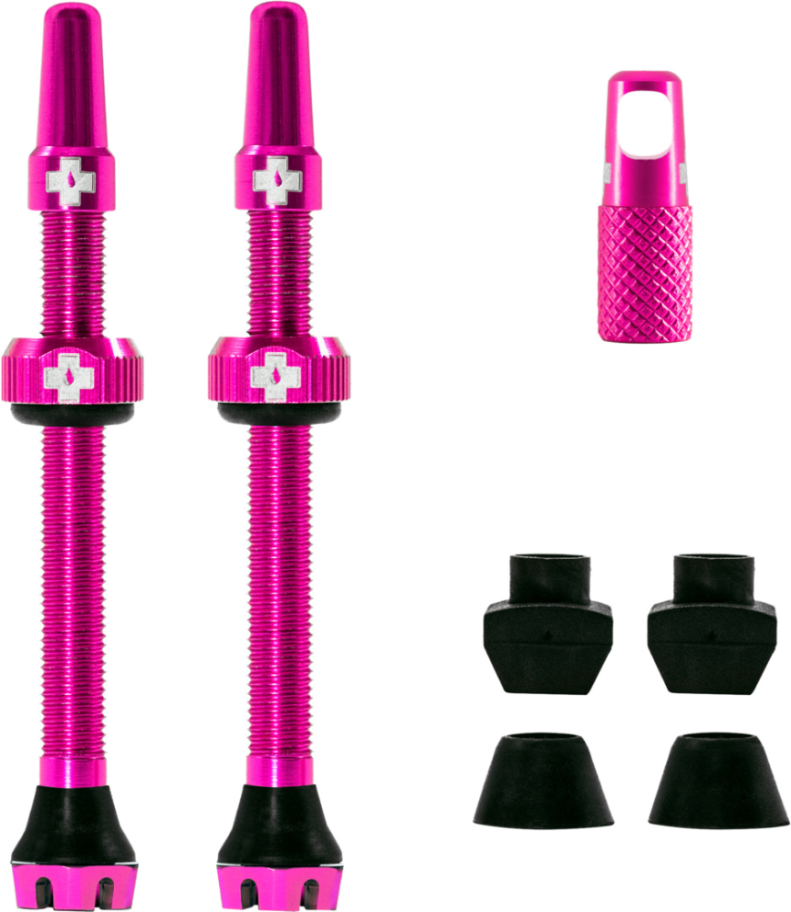 Muc-Off V2 Tubeless Ventil Kit 60mm/pink 60 mm, pink