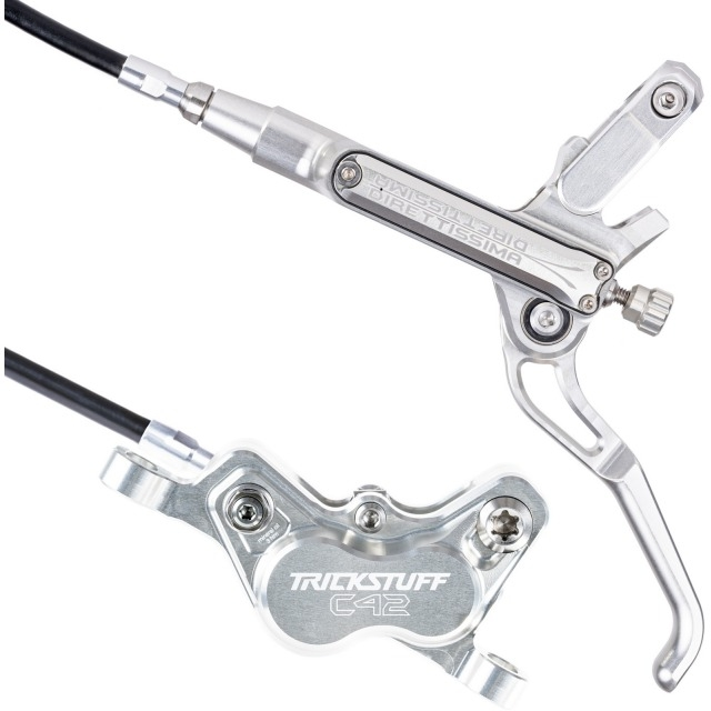 Trickstuff Scheibenbremsen-Set Direttissima, silber, Set 900/1700 mm