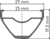 DT Swiss X 1900 SPLINE Laufrad 29", Center Lock, 25mm, 142/12mm, SRAM XD