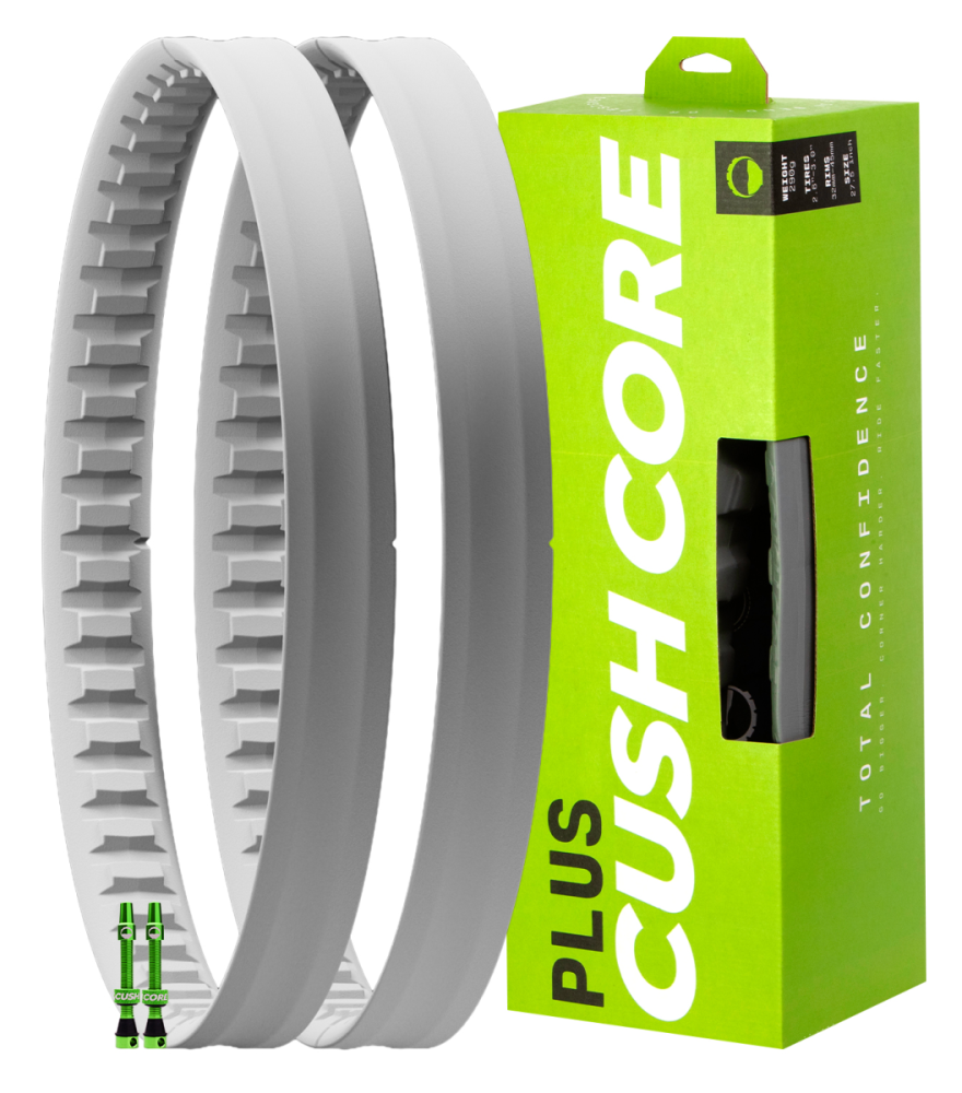 CushCore Pro 29" PLUS. 2 x CushCore Inserts 29" PLUS, 2 x CushCore Tubeless Air Valve Tubeless.