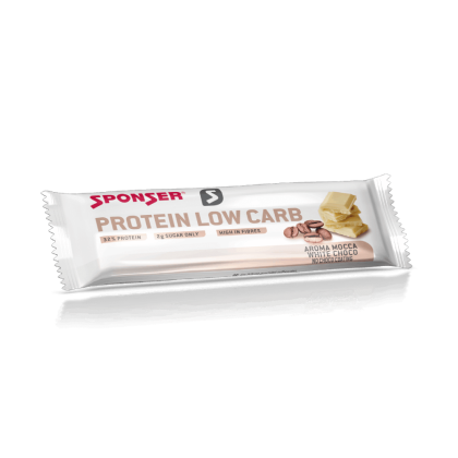 Sponser Protein Low Carb Bar, 50g Riegel, Mocca White Choco