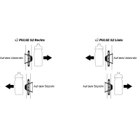 Zéfal Bidonhalter, PULSE S2 seitlicher Eingriff RECHTS, 28g