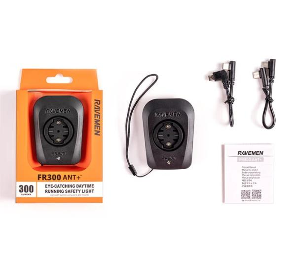 Ravemen FR300 ANT+ Frontlicht an Garmin/Wahoo Halterung