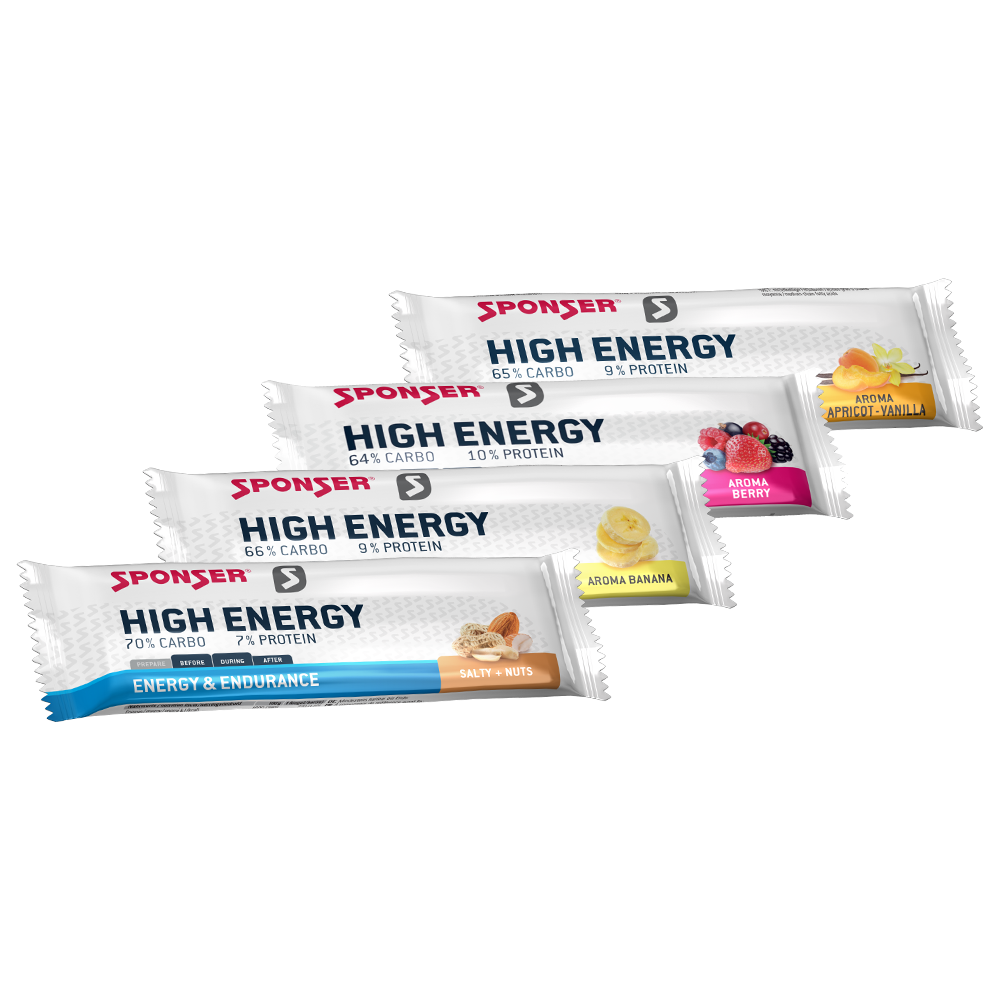 Sponser HIGH ENERGY BAR, Berry, Display 30 x 45g