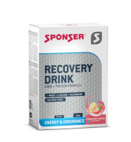 Sponser RECOVERY DRINK, Strawberry-Banana, Display 6 x 60g